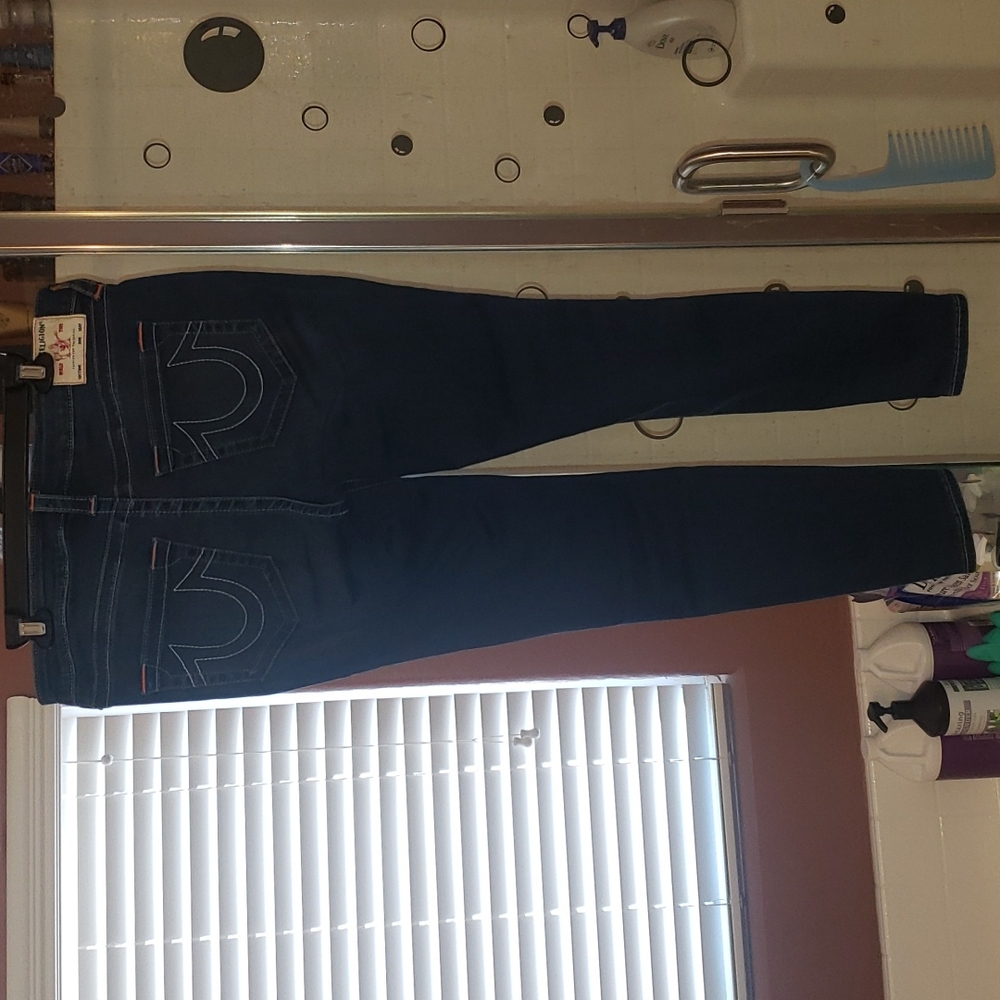 NWOT True Religion Jennie Curvy Mid Rise Skinny size 32